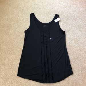 Loft Summer Tank Top, SZ Small, Black, NWT